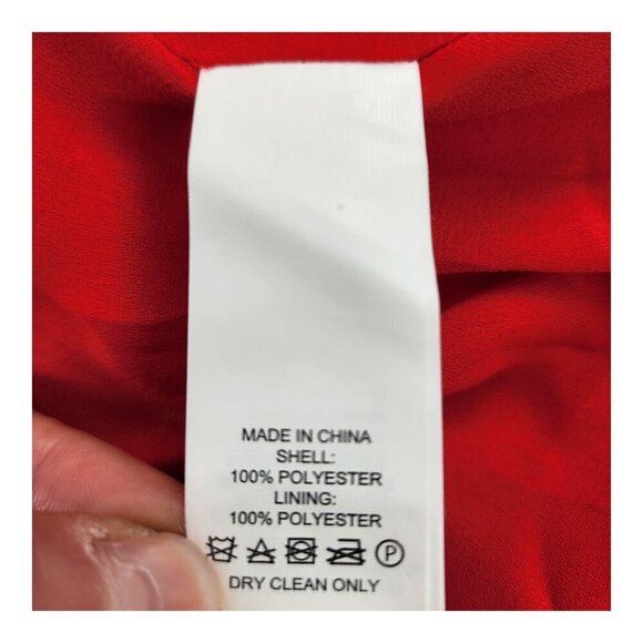 KATE SPADE Pleated Cape Dress Red - Picture 6 of 6